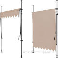 Shelter Canopy Patio Manual Clamped Awning Sunshade